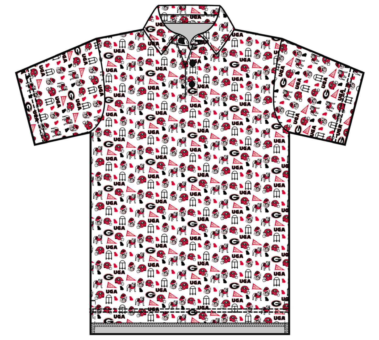 THE UGA GAMEDAY PERFORMANCE POLO