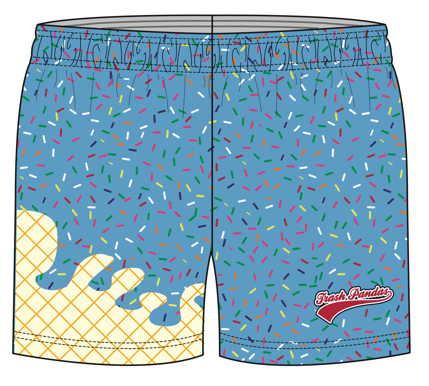 SPRINKLE TEAM ATHLETIC ICE CREAM SHORTS