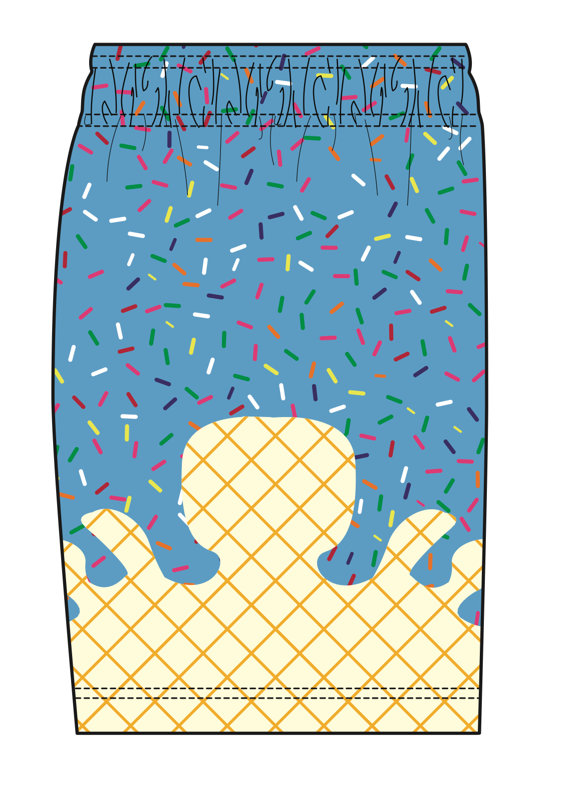 SPRINKLE TEAM ATHLETIC ICE CREAM SHORTS