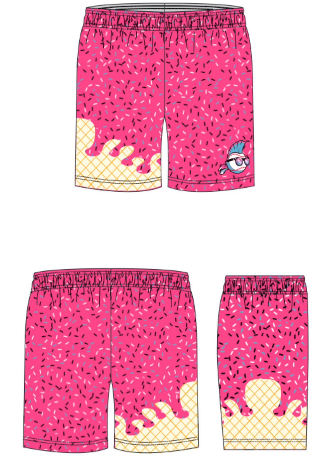 SPRINKLE TEAM ATHLETIC ICE CREAM SHORTS