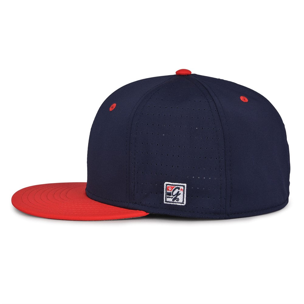THE GAME PERFORATED PERSONALIZED MONGRAMED SPLIT GAMECHANGER HAT