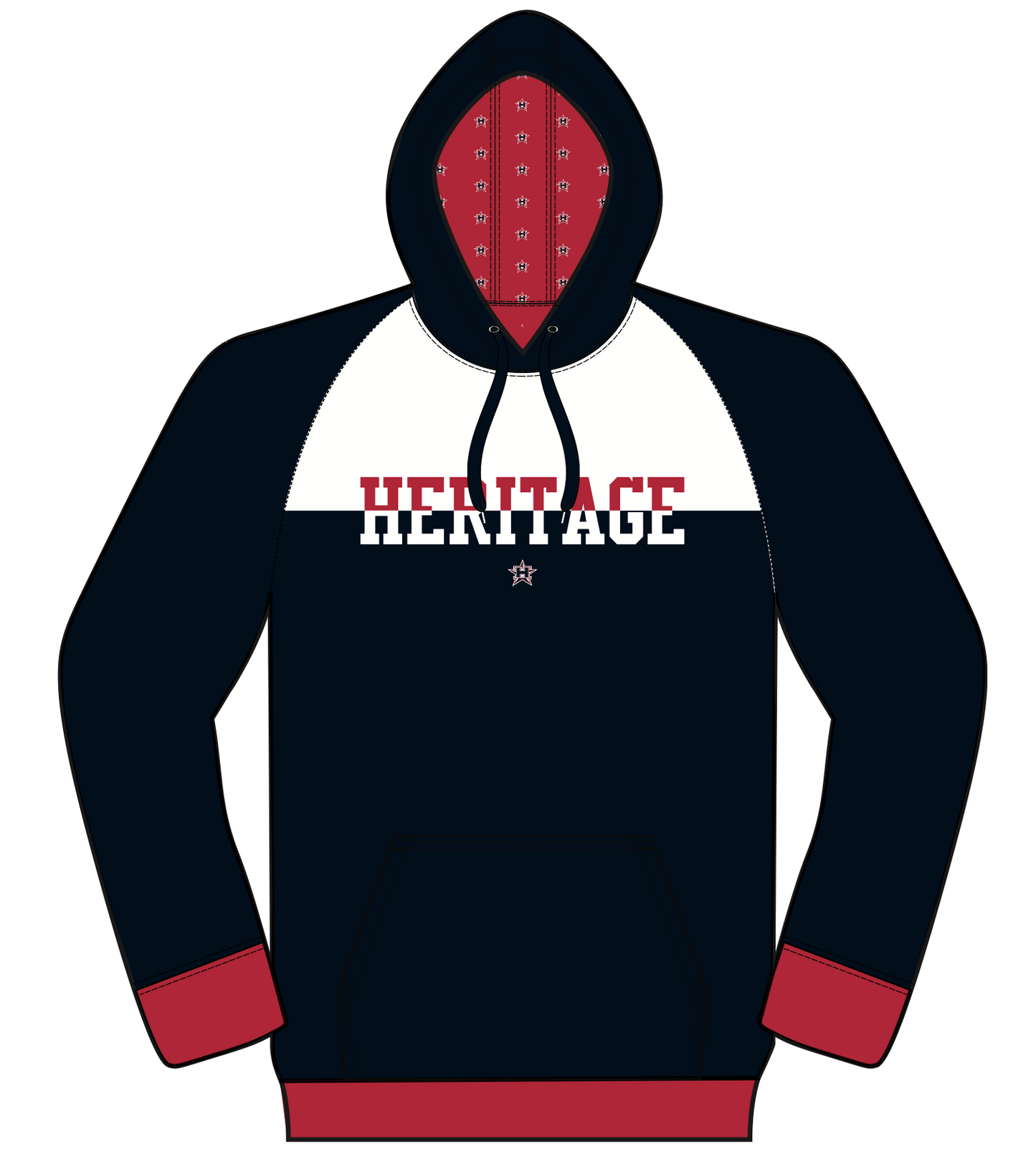 HERITAGE BLOCK RAGLAN CLASSIC HOODIE