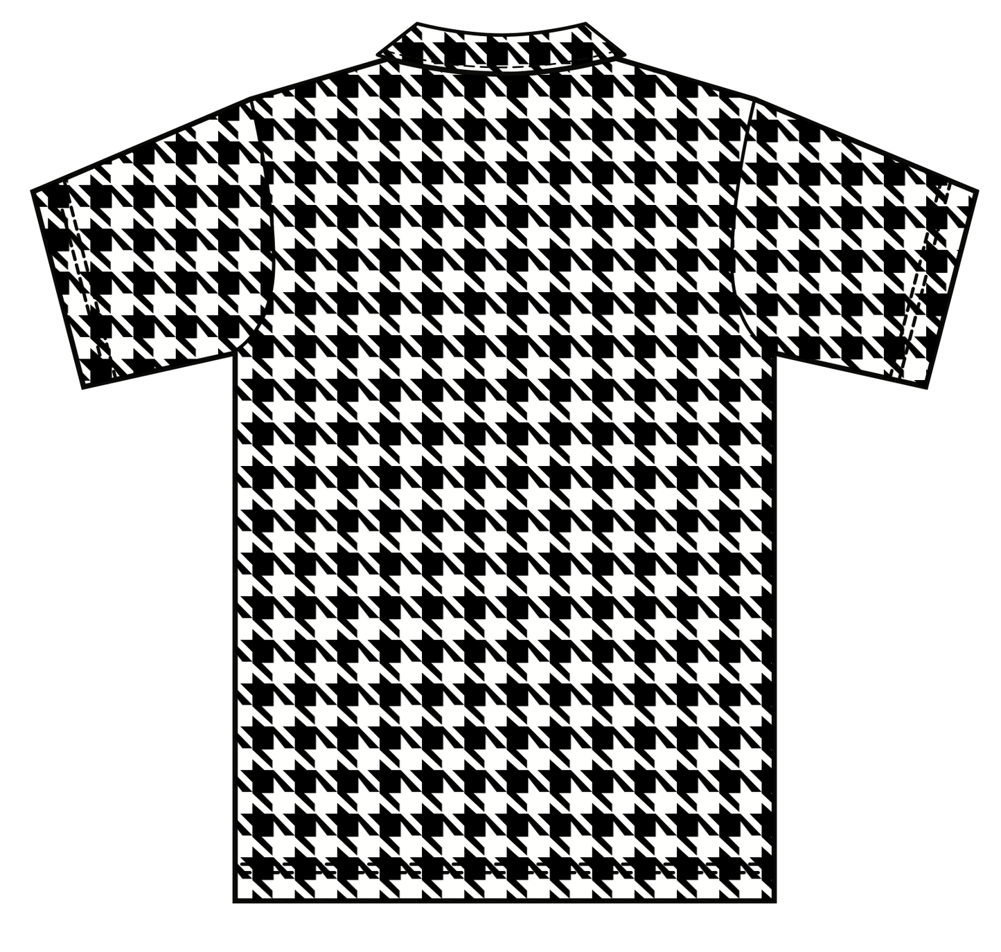 HALLOW HOUNDSTOOTH PERFORMANCE POLO